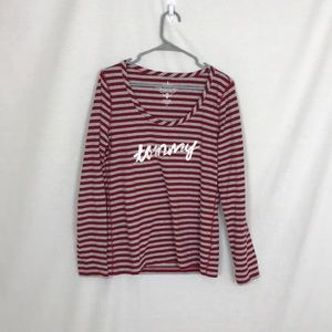3/30 Tommy Hilfiger graphic long sleeve shirt